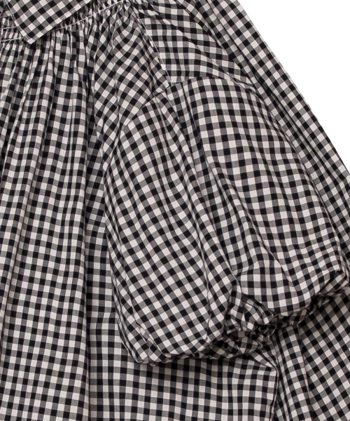 COTTON BELL（コットンベル）の「スモークバルーンブラウス - ブラックチェック（シャツ/ブラウス・レディース・その他・FREE）」の7枚目の写真