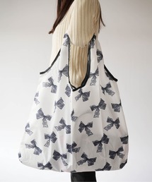 SORUTT（ソルト）の「【 SORUTT / ソルト 】 リボン柄 マルチトートバッグ (サブバッグ/エコバッグ)（エコバッグ/サブバッグ）」