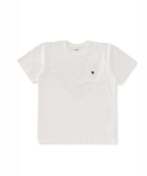 HOLLYWOOD RANCH MARKET(ハリウッドランチマーケット)の「ハートイン HRMクラックプリント ショートスリーブTシャツ(Tシャツ/カットソー・メンズ・ブラック/ホワイト・S/M/L/XL)」の1枚目の写真