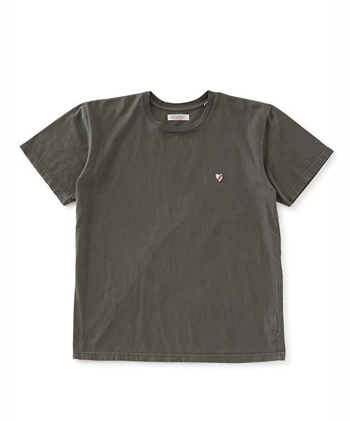 HOLLYWOOD RANCH MARKET(ハリウッドランチマーケット)の「ハートイン HRMクラックプリント ショートスリーブTシャツ(Tシャツ/カットソー・メンズ・ブラック/ホワイト・S/M/L/XL)」の2枚目の写真