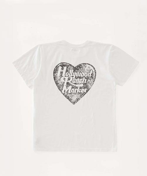 HOLLYWOOD RANCH MARKET(ハリウッドランチマーケット)の「ハートイン HRMクラックプリント ショートスリーブTシャツ(Tシャツ/カットソー・メンズ・ブラック/ホワイト・S/M/L/XL)」の5枚目の写真