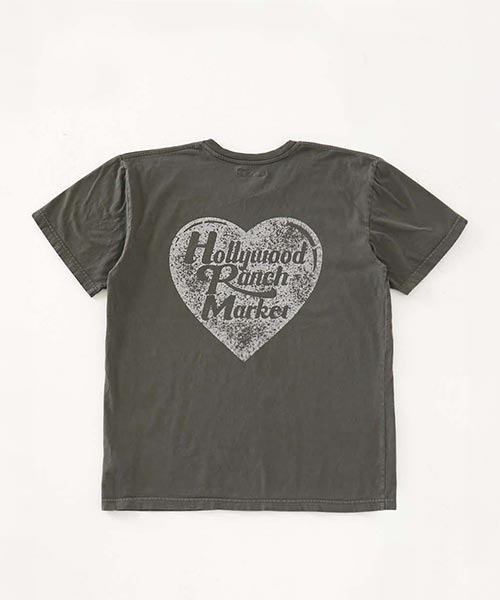 HOLLYWOOD RANCH MARKET(ハリウッドランチマーケット)の「ハートイン HRMクラックプリント ショートスリーブTシャツ(Tシャツ/カットソー・メンズ・ブラック/ホワイト・S/M/L/XL)」の9枚目の写真