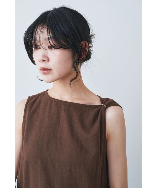 mensha!（メンシャ）の「ＭＥＫＥＡＲＩＳＡ×ｍｅｎｓｈａ！　ガーゼでドレスアップ！　サイドスリットＩラインワンピース（ワンピース・レディース・レッド/モカ・LL/L/3L/M/MP）」の22枚目の写真