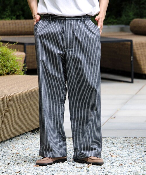 GEVACO（ゲバコ）の「【GEVACO/ゲバコ】コットンリネンイージーパンツ（その他パンツ・メンズ・ブラック系その他/ブラック系その他2/グレー系その他/アイボリー・L/M）」の2枚目の写真