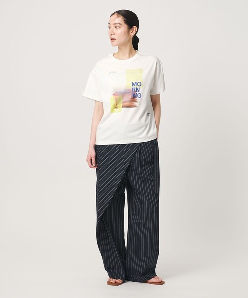 She is-.（シーイズ）の「【別注】＜She is-.＞プリント Tシャツ（Tシャツ/カットソー・レディース・ナチュラル/ホワイト・FREE）」の4枚目の写真