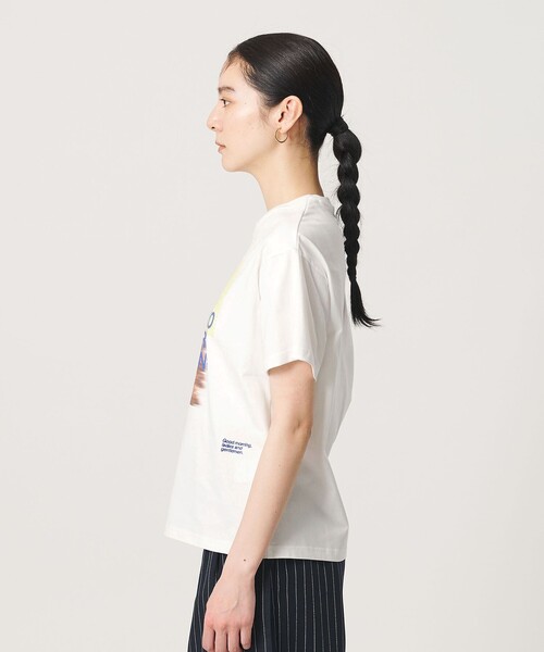 She is-.（シーイズ）の「【別注】＜She is-.＞プリント Tシャツ（Tシャツ/カットソー・レディース・ナチュラル/ホワイト・FREE）」の8枚目の写真