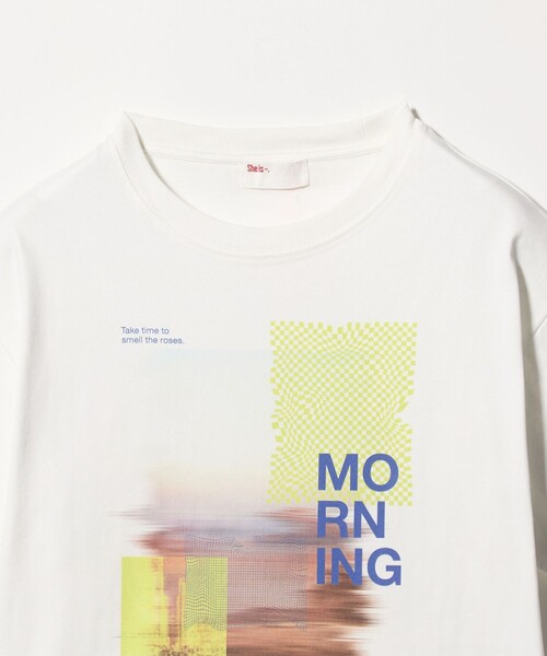 She is-.（シーイズ）の「【別注】＜She is-.＞プリント Tシャツ（Tシャツ/カットソー・レディース・ナチュラル/ホワイト・FREE）」の11枚目の写真