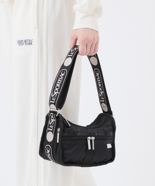 LeSportsac(レスポートサック)の「SMALL EVERYDAY BAG MH ロゴジャガードブラックスナイデル(ショルダーバッグ・レディース・ブラック・FREE)」の1枚目の写真