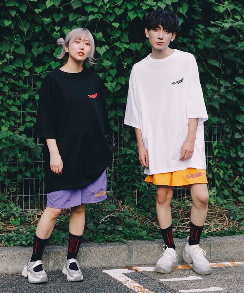 火寺企画(カジキカク)の「刺繍ハーフパンツ(その他パンツ・メンズ・パープル/ブラック/イエロー・MEDIUM/LARGE)」の4枚目の写真