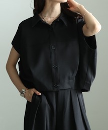 コクーンシルエットショートシャツ