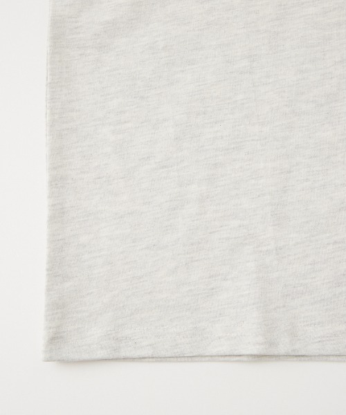 TOWNCRAFT（タウンクラフト）の「[TOWN CRAFT/タウンクラフト・THE FOX/ザフォックス] 別注 ワンポイントロゴ 袖フリルカットソー（Tシャツ/カットソー・レディース・ピンク/ホワイト/グレイッシュベージュ・F）」の7枚目の写真