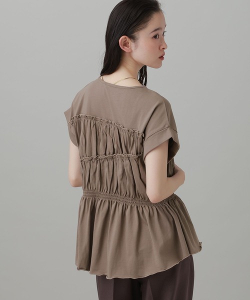LAKOLE(ラコレ)の「フリルデザインT / 894222(Tシャツ/カットソー・レディース・モカ/チャコール・FREE)」の20枚目の写真