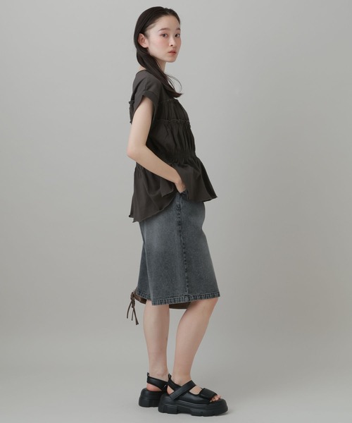 LAKOLE(ラコレ)の「フリルデザインT / 894222(Tシャツ/カットソー・レディース・モカ/チャコール・FREE)」の19枚目の写真