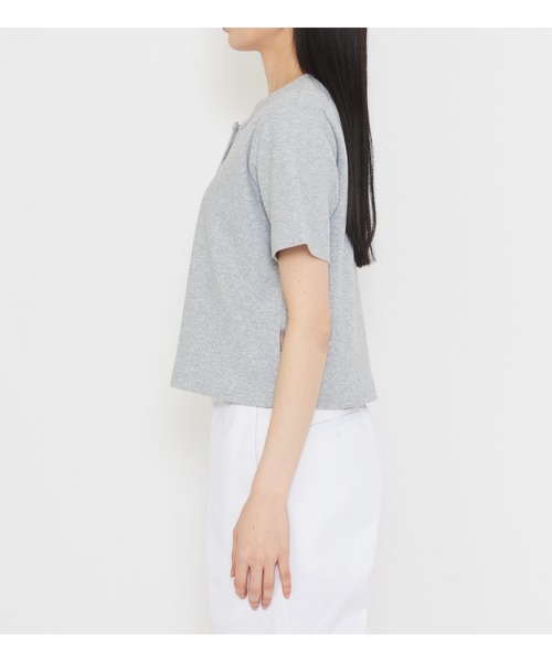 Dickies(ディッキーズ)の「Dickies/ディッキーズ ヘンリーネックTシャツ(Tシャツ/カットソー・レディース・ブラック/ヘザーグレー・LARGE/MEDIUM)」の3枚目の写真