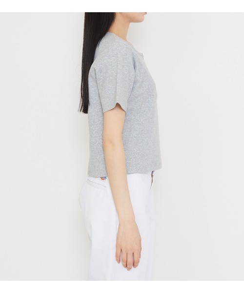 Dickies(ディッキーズ)の「Dickies/ディッキーズ ヘンリーネックTシャツ(Tシャツ/カットソー・レディース・ブラック/ヘザーグレー・LARGE/MEDIUM)」の18枚目の写真
