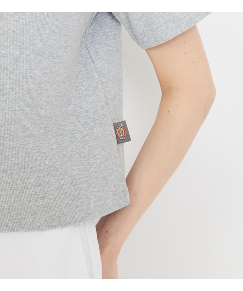 Dickies(ディッキーズ)の「Dickies/ディッキーズ ヘンリーネックTシャツ(Tシャツ/カットソー・レディース・ブラック/ヘザーグレー・LARGE/MEDIUM)」の16枚目の写真