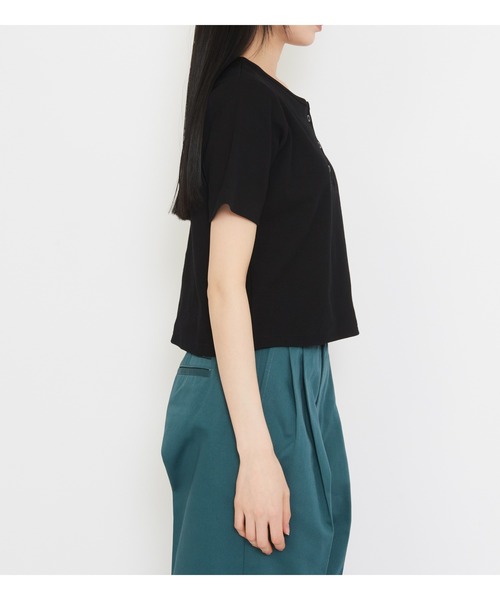 Dickies(ディッキーズ)の「Dickies/ディッキーズ ヘンリーネックTシャツ(Tシャツ/カットソー・レディース・ブラック/ヘザーグレー・LARGE/MEDIUM)」の10枚目の写真