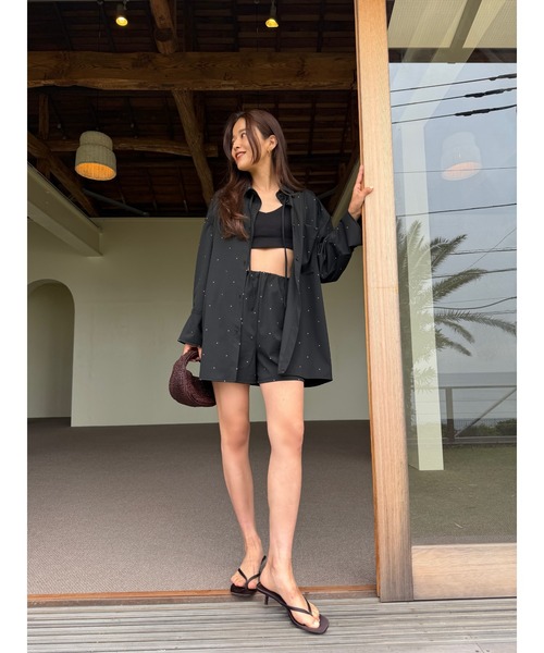 TRUNC（トランクエイティーエイト）の「Dot Print Utility Shorts /ドットプリントユーティリティショーツ（その他パンツ・レディース・ブラック・FREE）」の12枚目の写真