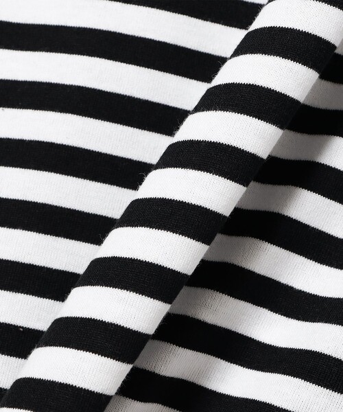 BRILLA per il gusto（ブリッラペルイルグースト）の「コットン ハイネック ボーダーTシャツ（Tシャツ/カットソー・メンズ・ブラック/ネイビー・LARGE/MEDIUM/X-LARGE）」の5枚目の写真