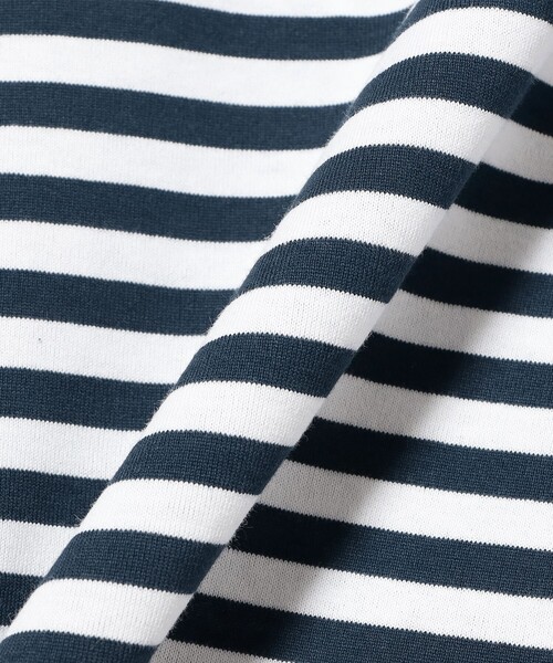BRILLA per il gusto（ブリッラペルイルグースト）の「コットン ハイネック ボーダーTシャツ（Tシャツ/カットソー・メンズ・ブラック/ネイビー・LARGE/MEDIUM/X-LARGE）」の10枚目の写真