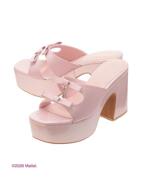 RESEXXY（リゼクシー）の「【Barbie】厚底リボンサンダル（サンダル・レディース・ピンク/ブラック・LARGE/MEDIUM/SMALL）」の8枚目の写真