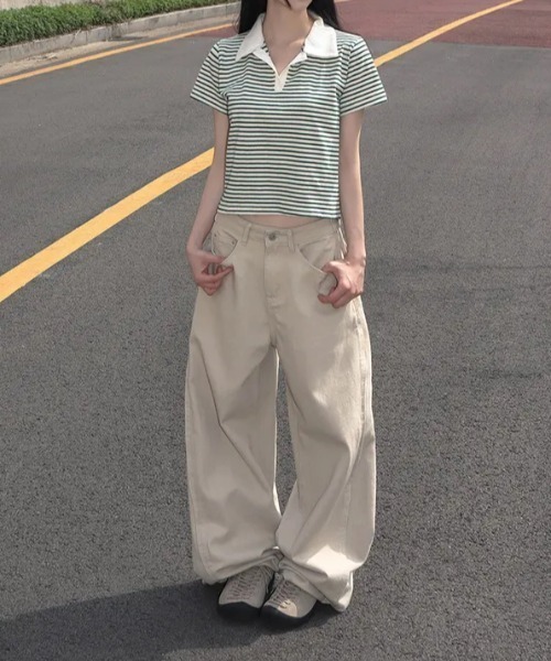 FAVORITO（ファヴォリート）の「ポケットスラックス（その他パンツ・レディース・ブラック/ベージュ・S/M）」の8枚目の写真