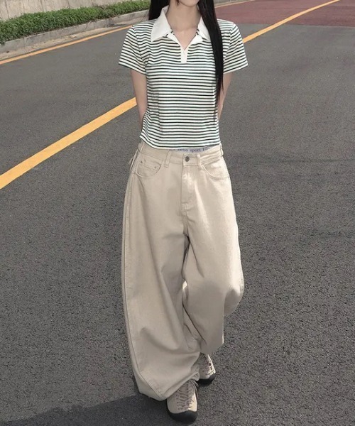 FAVORITO（ファヴォリート）の「ポケットスラックス（その他パンツ・レディース・ブラック/ベージュ・S/M）」の9枚目の写真