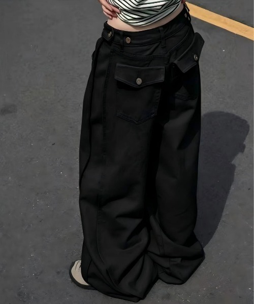 FAVORITO（ファヴォリート）の「ポケットスラックス（その他パンツ・レディース・ブラック/ベージュ・S/M）」の17枚目の写真
