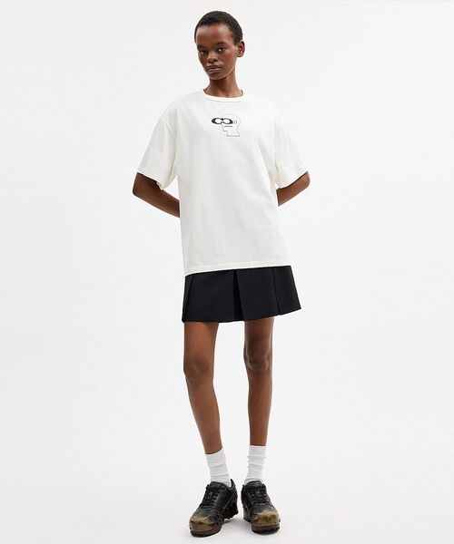 COACH(コーチ)の「【COACH | BRAIN DEAD】ヘッド Tシャツ・オーガニック コットン(Tシャツ/カットソー・メンズ・ホワイト系その他・LARGE/MEDIUM/SMALL/X-LARGE/X-SMALL)」の4枚目の写真