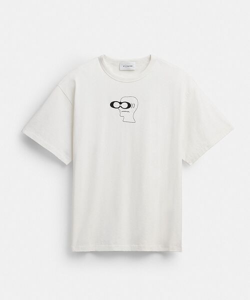 COACH(コーチ)の「【COACH | BRAIN DEAD】ヘッド Tシャツ・オーガニック コットン(Tシャツ/カットソー・メンズ・ホワイト系その他・LARGE/MEDIUM/SMALL/X-LARGE/X-SMALL)」の6枚目の写真