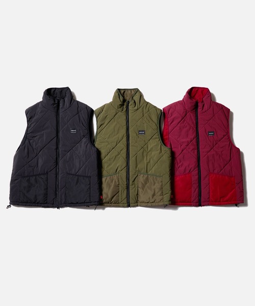 VIRGOwearworks(ヴァルゴウェアワークス)の「MILVERSE VEST(ダウンベスト・メンズ・ブラック/レッド/オリーブドラブ・2/3/4)」の4枚目の写真