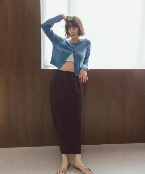 NAVYNAVY（ネイビーネイビー）の「【サマー・ライフパフォーマンス向上】麻混ニットカーデ（カーディガン/ボレロ・レディース・レッド/オフホワイト/ブルー・ﾌﾘ-）」の17枚目の写真