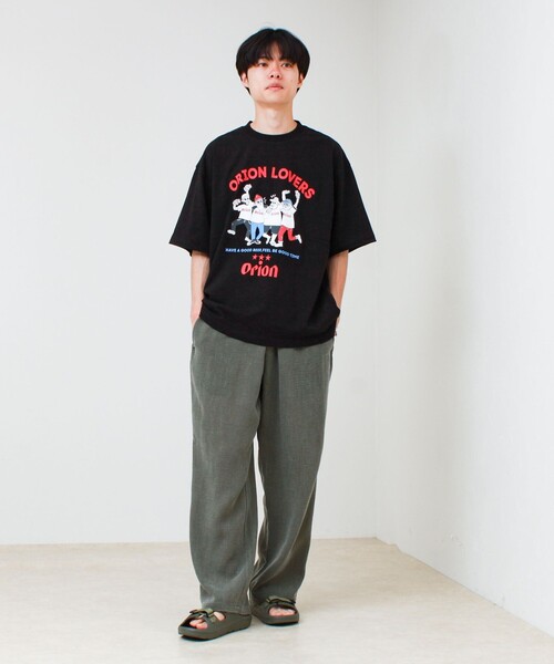 GLOSTER（グロスター）の「【セットアップ対応】麻調ウォッシュ イージーパンツ（その他パンツ・メンズ・インディゴブルー/オリーブ/チャコールグレー・L/M/S）」の15枚目の写真