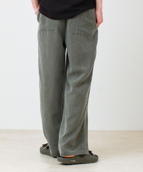 GLOSTER（グロスター）の「【セットアップ対応】麻調ウォッシュ イージーパンツ（その他パンツ・メンズ・インディゴブルー/オリーブ/チャコールグレー・L/M/S）」の18枚目の写真