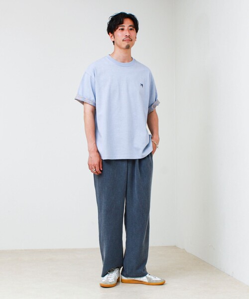 GLOSTER（グロスター）の「【セットアップ対応】麻調ウォッシュ イージーパンツ（その他パンツ・メンズ・インディゴブルー/オリーブ/チャコールグレー・L/M/S）」の22枚目の写真