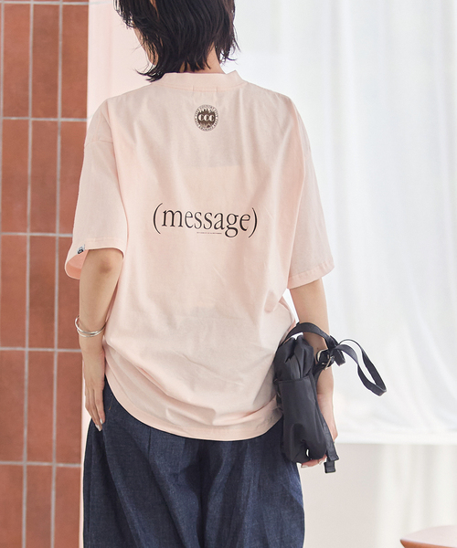 CITY COUNTRY CITY(シティーカントリーシティー)の「別注【City Country City】COTTON S/S TEE(Tシャツ/カットソー・レディース・ピンク・FREE)」の3枚目の写真