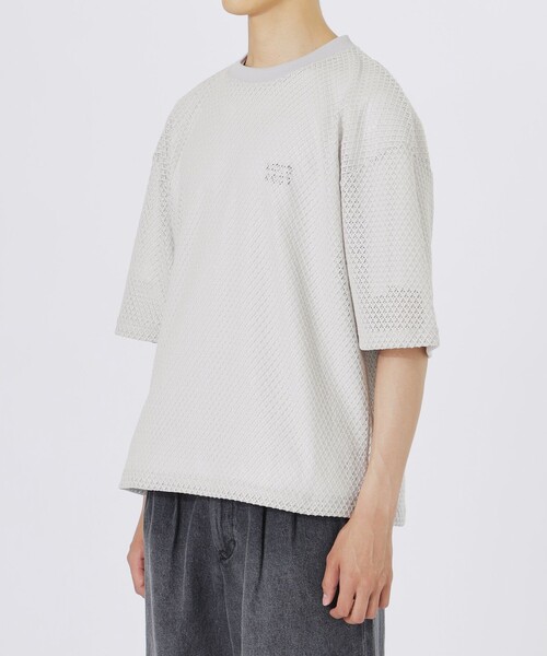LOVELESS(ラブレス)の「ラティスレースプルオーバー(Tシャツ/カットソー・メンズ・ブラック/ライトグレー・L/M)」の8枚目の写真
