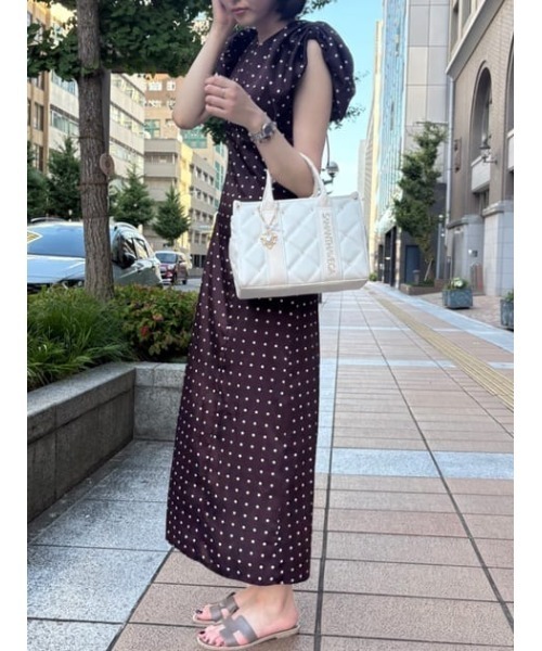SAMANTHAVEGA(サマンサベガ)の「ロゴテープビジューハンドバッグ(ハンドバッグ・レディース・グレー/ピンク/ブラック/ホワイト・FREE)」の5枚目の写真