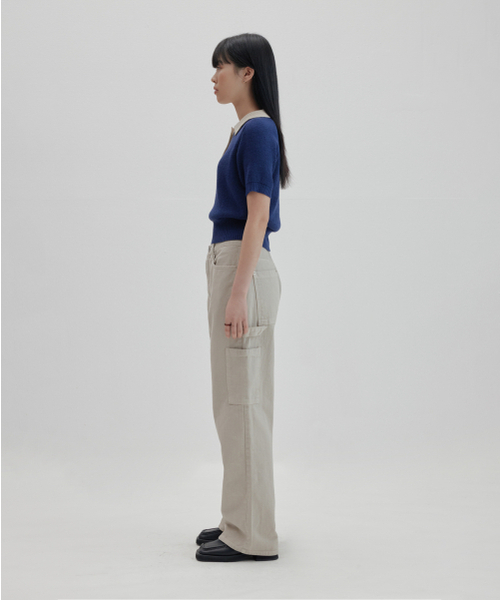 NONBLANK(ノンブランク)の「ラグランハーフスリーブカラークロップニット_NAVY(ニット/セーター・レディース・その他・SMALL)」の8枚目の写真