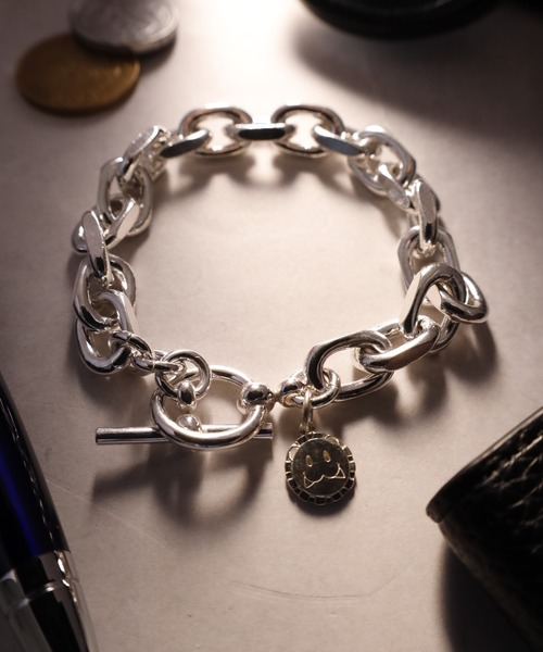 シルバー925 LION HEART サイドカットファットチェーンブレスレット セール】LION HEART “LEO”サイドカットファットチェーンブレスレット