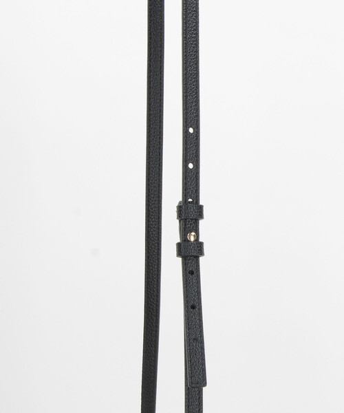 GANNI（ガニー）の「GANNI/ガニー Hobo Mini Grained / ミニ ホーボー バッグ（ショルダーバッグ・レディース・ブラック・ONE SIZE）」の5枚目の写真