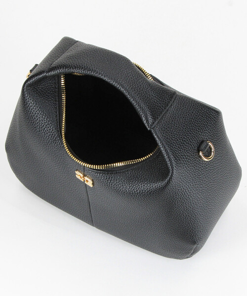 GANNI（ガニー）の「GANNI/ガニー Hobo Mini Grained / ミニ ホーボー バッグ（ショルダーバッグ・レディース・ブラック・ONE SIZE）」の16枚目の写真