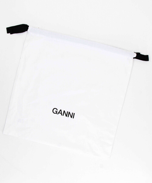 GANNI（ガニー）の「GANNI/ガニー Hobo Mini Grained / ミニ ホーボー バッグ（ショルダーバッグ・レディース・ブラック・ONE SIZE）」の12枚目の写真
