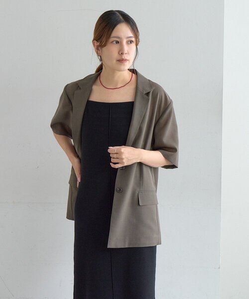 SHENERY(シーナリー)の「2WAY総針ニットキャミワンピース(ワンピース・レディース・ブラック・38/36)」の3枚目の写真