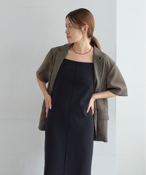 SHENERY(シーナリー)の「2WAY総針ニットキャミワンピース(ワンピース・レディース・ブラック・38/36)」の2枚目の写真