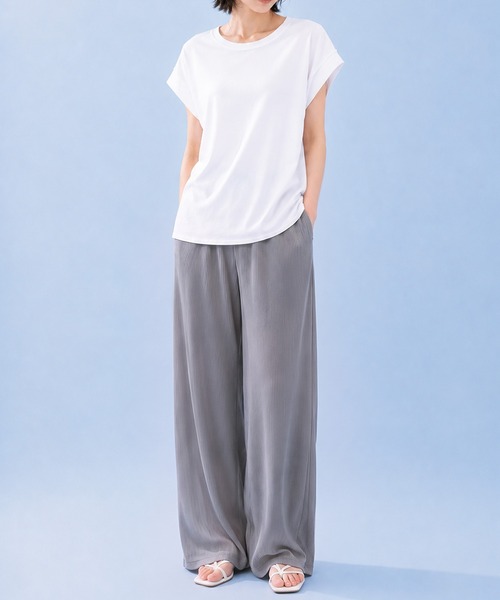 by LEGNA(バイレグナ)の「COOLIFYシアーリブパンツ(その他パンツ・レディース・ダークグレー/ブラック・LARGE/MEDIUM)」の2枚目の写真