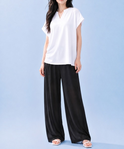 by LEGNA(バイレグナ)の「COOLIFYシアーリブパンツ(その他パンツ・レディース・ダークグレー/ブラック・LARGE/MEDIUM)」の19枚目の写真