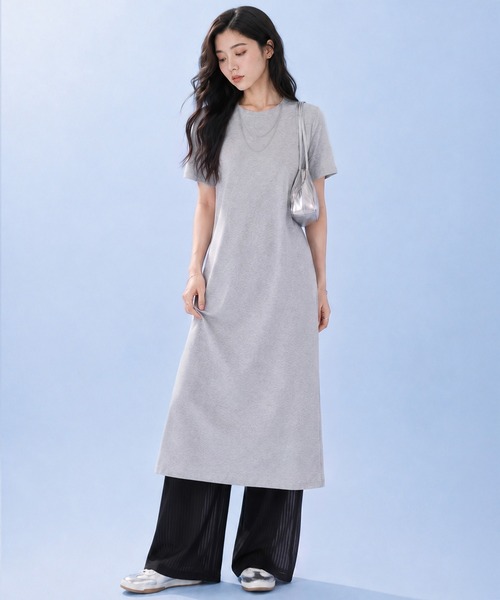 by LEGNA(バイレグナ)の「COOLIFYシアーリブパンツ(その他パンツ・レディース・ダークグレー/ブラック・LARGE/MEDIUM)」の15枚目の写真