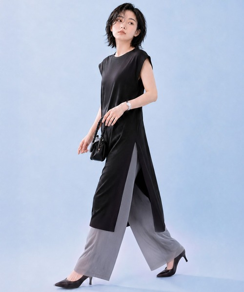 by LEGNA(バイレグナ)の「COOLIFYシアーリブパンツ(その他パンツ・レディース・ダークグレー/ブラック・LARGE/MEDIUM)」の18枚目の写真