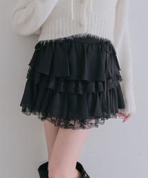 Belle Charme】Balloon Lace Mini Skirt（スカート）｜Belle Charme